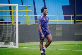 Pupils trained at the Etihad Campus, Manchester City's training centre