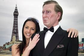 This was in 2003 and Louis Tussauds waxworks had just finished their new Prince Charles model and decided to put him out in town. Donna Chitty persuades Charles onto the beach