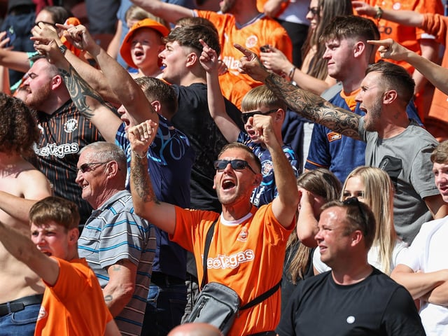 Seasiders supporters showed their support in the sun for Richard Keogh's side.