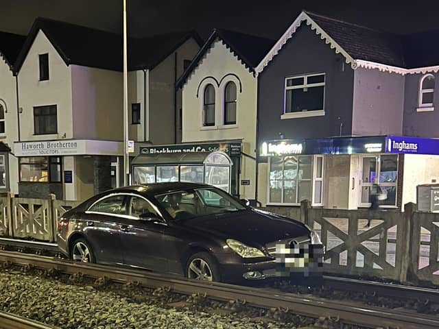The scene in Crescent East/Fleetwood Road, Cleveleys at around 7.45pm on Sunday night (September 25). Pic credit: Mark Rooney @MarkRoo92
