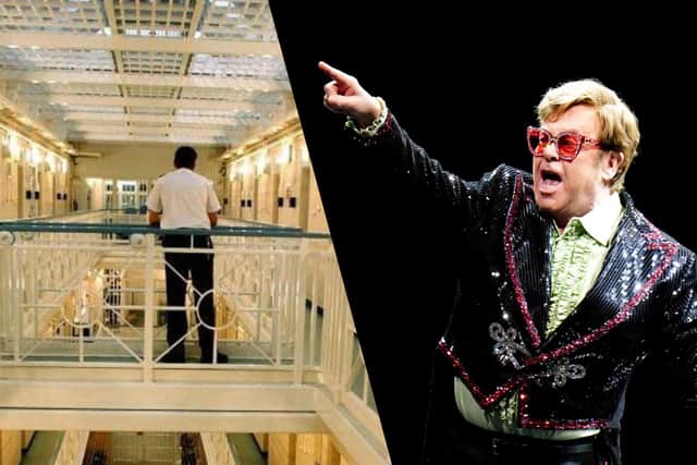 Gould has been suspended from duties at Preston Prison after he was arrested and charged with targeting the HMV store four times in three months where he stole a number of Elton John vinyl records worth more than £1,500