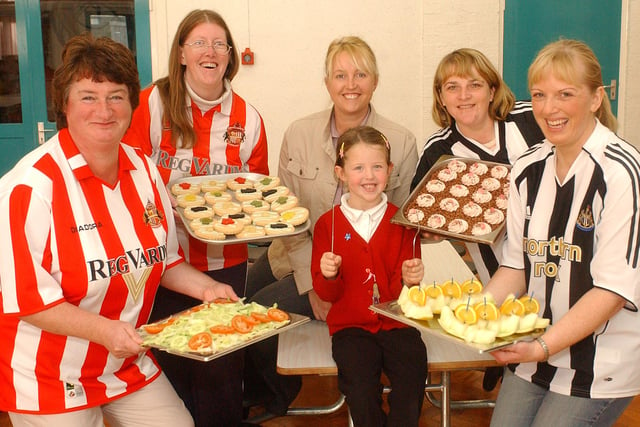 A sporty theme to this 2005 scene at Boldon CofE Primary School but who can tell us more.