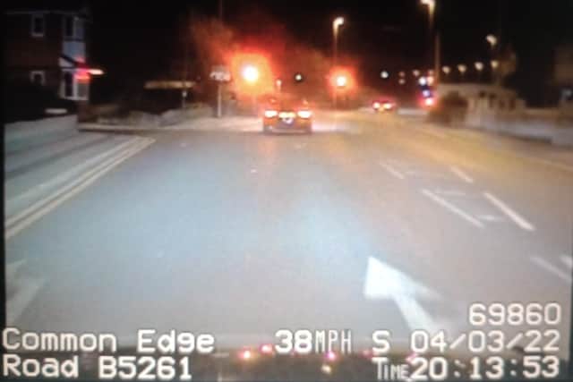A speeding driver was reported after they ran a red light in Blackpool. (Credit: Lancashire Police)