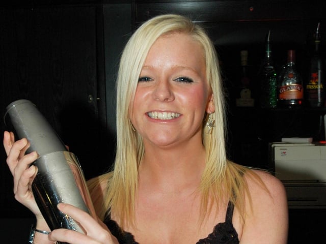 Kerrie Bilson who helped serve the drinks, 2006