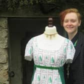 Hex Gregson, who lives in Bispham, unveiled a topiary-inspired dress following a trip to Levens Hall and Gardens.