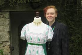 Hex Gregson, who lives in Bispham, unveiled a topiary-inspired dress following a trip to Levens Hall and Gardens.