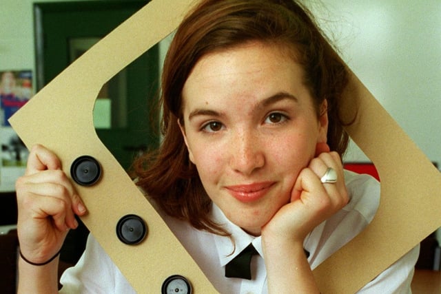 Young TV presenter Olivia Brown, who was 13, back to her studies at Arnold School, 1999
