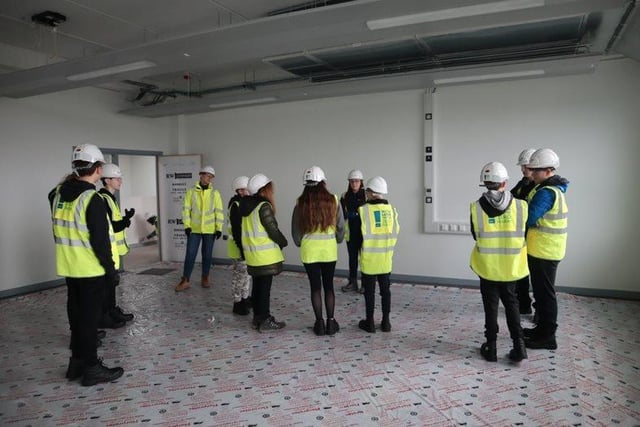 The pupils were given a tour and undertook various exercises to tie in with their engineering studies.