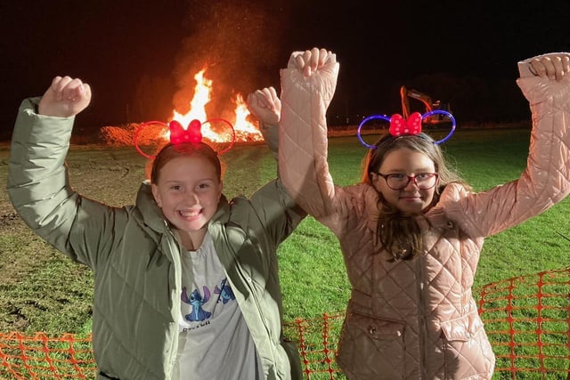 Izzy and May Brooke from Bispham celebrate a successful night