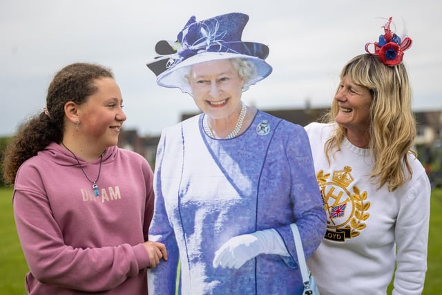 These two ladies met the 'Queen'