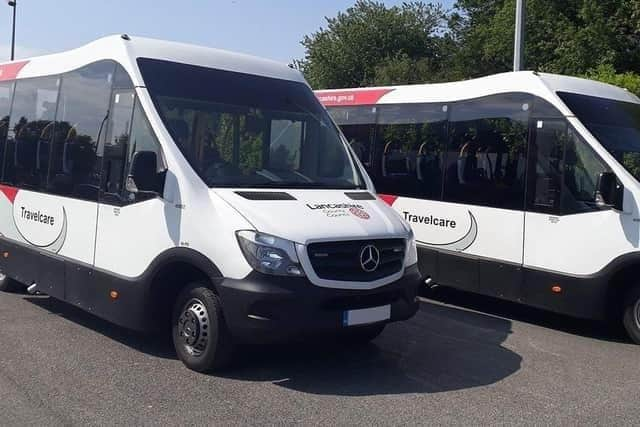 The minibuses that provide school transport for children with special needs and disabilities in Lancashire