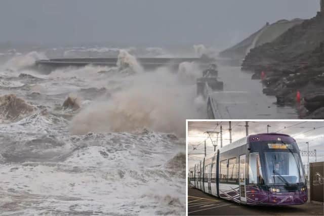 All Blackpool trams are now cancelled for the rest of the evening (November 13) due to Storm Debi