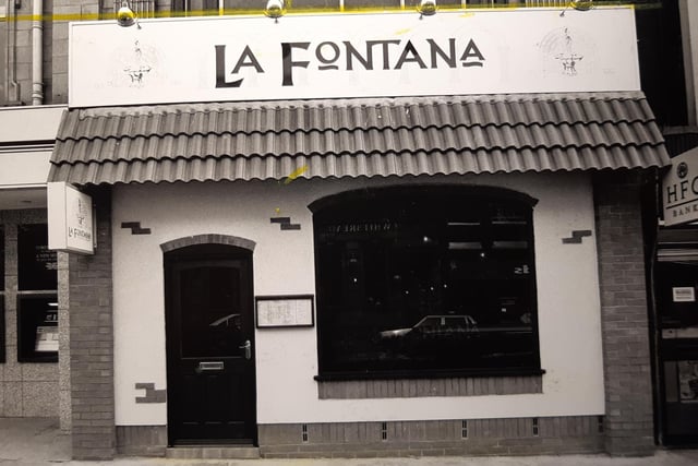 This was how La Fontana looked in 1990. It's still a popular place to eat in Clifton Street