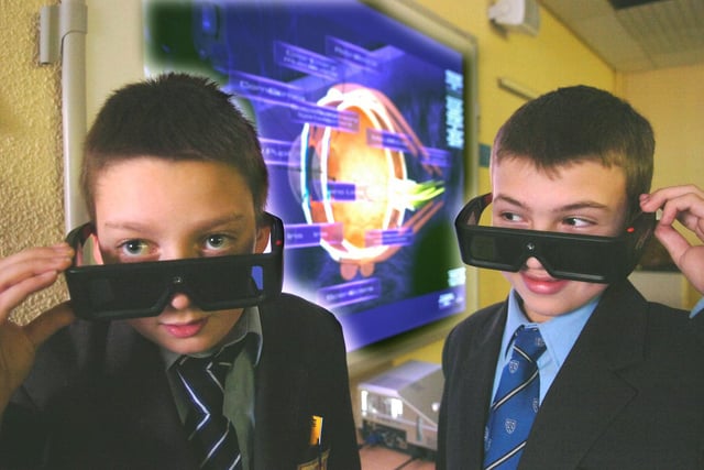 Demonstration of 3D technology for use in lessons at Collegiate High School. Luke Croft and Daniel Redman