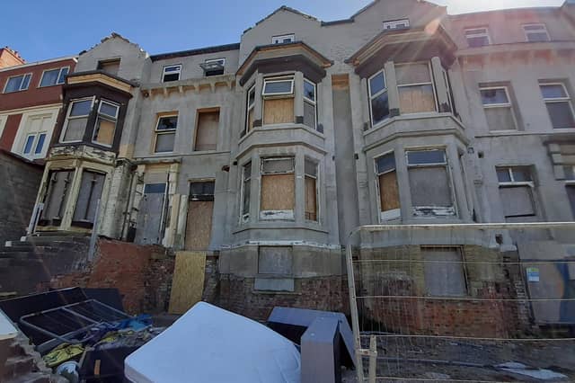 This building occupies a prime site on the promenade near Gynn Square. It still operated at the Queensgate Hotel until a few years ago but is no nothing more than an eyesore - and it's creepy