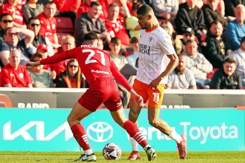 Blackpool took on Barnsley at Oakwell.