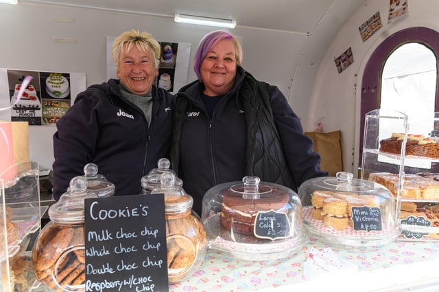 Joan and Carol Moule, from Carol's Cake Tin at St Anne's Food and Drink Festival 2022. Photo: Kelvin Stuttard