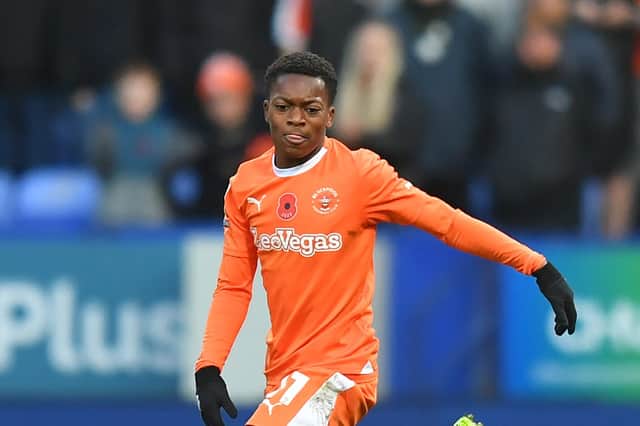 Karamoko Dembele has been earmarked as a player that could cause Pompey problems. He has started for Blackpool in recent weeks.