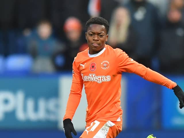 Karamoko Dembele has been earmarked as a player that could cause Pompey problems. He has started for Blackpool in recent weeks. 
