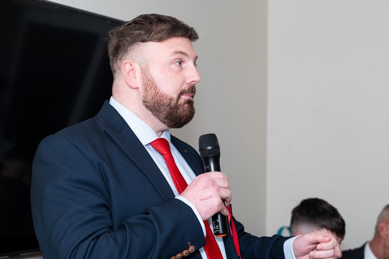 Chris Webb, Labour speaks at the Hustings event for all of the Blackpool South election candidates held at Blackpool Cricket Club. Photo: Kelvin Lister-Stuttard