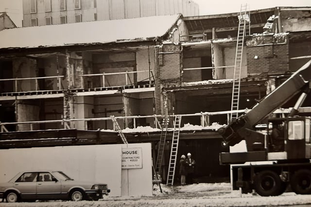 This was January 1986 and draws attention to the 'last surviving section of the original Golden Mile'. This particular building was once boarding houses and was being remodelled by First Leisure Corporation