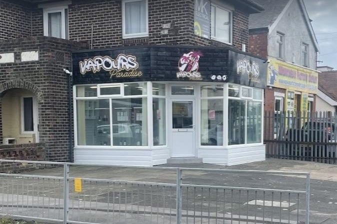 Vapours Paradise can be found on Cherry Tree Road North, Blackpool