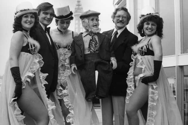 "Let's Have Fun With Those Good Old Days" at Central Pier, Blackpool in 1981 - Louise Barton, Billy Fontaine, Judith Mars, 'Old Boy' Neville King and Liz Barton