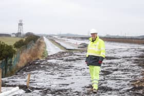 M55 Heyhouses link road project manager Phil Whalley at the site.