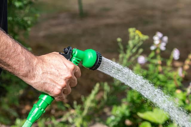 Anyone flouting a hosepipe ban could face a fine of up to £1,000 and prosecution