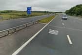 The load, straddling two lanes of the carriageway, will need to travel north up the M6 from junction 34 near Lancaster. Picture from Google Street View.