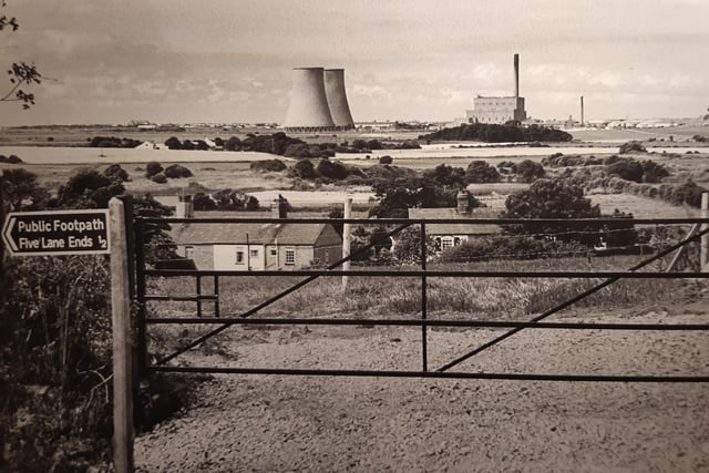 The caption on the back of this picture says 'Over Wyre folk have long simmered over the stark and unlovely outline of Fleetwood Power Station marring their view - but everything comes to him who waits. The redundant power station is due to be demolished in September'. This was in Just 1983. It happened the following year