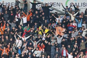 Seasiders supporters made the trip to Wigan for the final away day of the season.