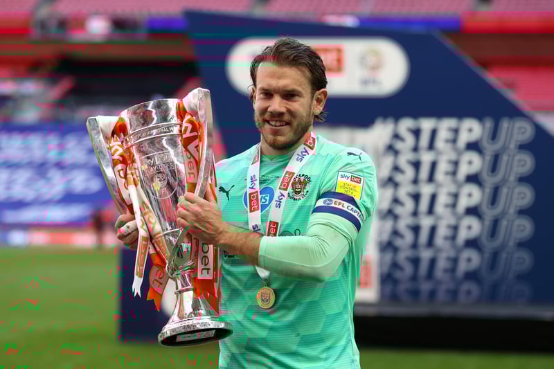 Last season's League One Golden Glove winner keeps his starting spot between the sticks for Blackpool.