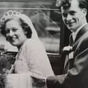 Ray and Joan Swift on their wedding day in 1952