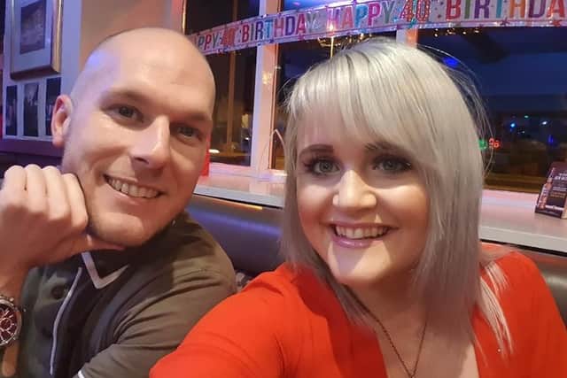 Lee and Stacey Howick. Stacey is organising a black tie ball which will celebrate Lee's life after his death from cancer on New Year's Day, 2021.