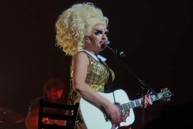 Trixie during one of her musical performances