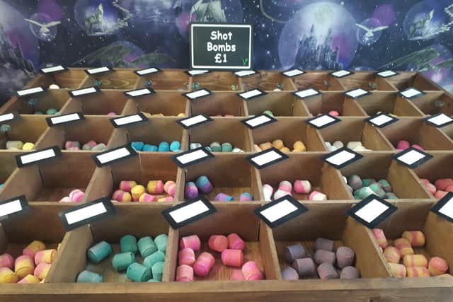 Array of shot bombs at Scent in Blackpool