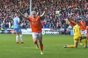 Shayne Lavery scored Blackpool's goal in the New Year's Day draw against Sunderland