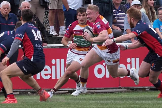 Tom Carleton featured for Fylde in their defeat Picture: CHRIS FARROW/FYLDE RFC