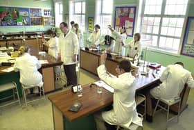 Year 12 Chemistry class, 2003