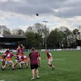 Fylde warm up for Saturday's match at Chester, which turned out to be their last of the season