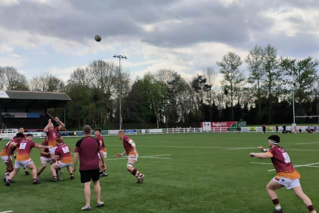 Fylde warm up for Saturday's match at Chester, which turned out to be their last of the season