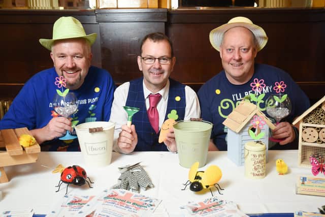 Stay Blackpool expo at the Winter Gardens. Pictured is Andy Percival, Shaun Pickup and John Howell from Blackpool in Bloom.