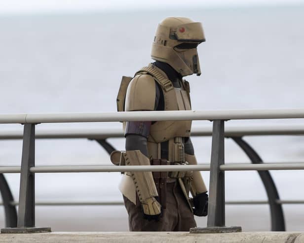 It's not every day you see a Stormtrooper strolling along Cleveleys seafront but this was when Star Wars descended on the coast to film the Star Wars series Andor. It starred Diego Luna who played Cassian Andor which was partly filmed in Cleveleys. Rating 8.4