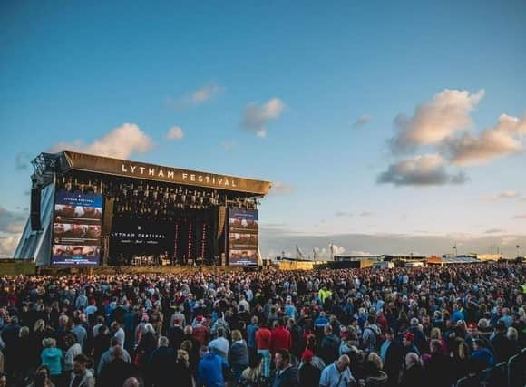 The crowds at a past Lytham Festival enjoying the music