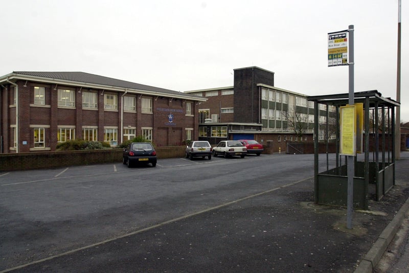 Collegiate in 2001 - pupils will remember the bus stop