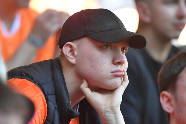 Blackpool fans made their feelings known following this damaging home defeat