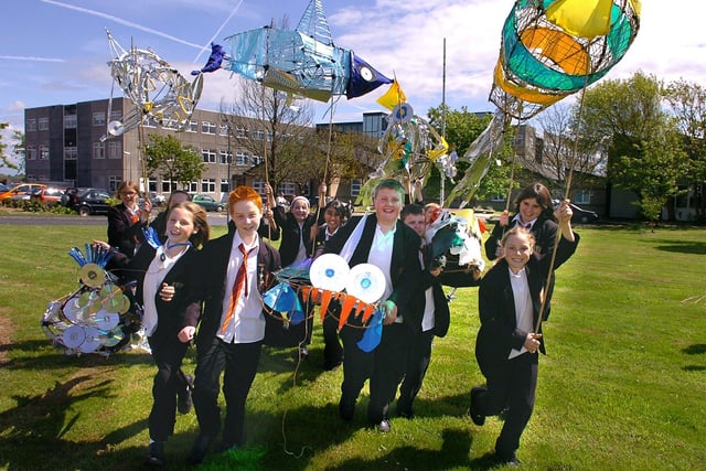Pupils from Beacon Hill High School made puppets for a parade through Blackpool in 2007