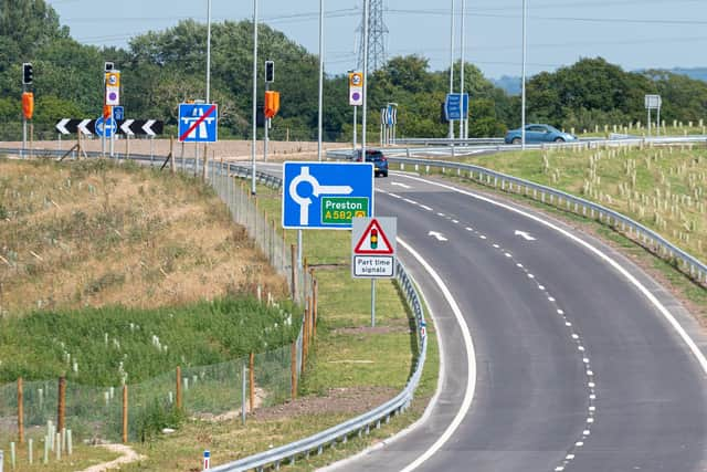 Police saud they had not enforced the speed limit on the new road during its first week of operation