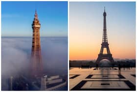 Blackpool Tower and Eiffel Tower